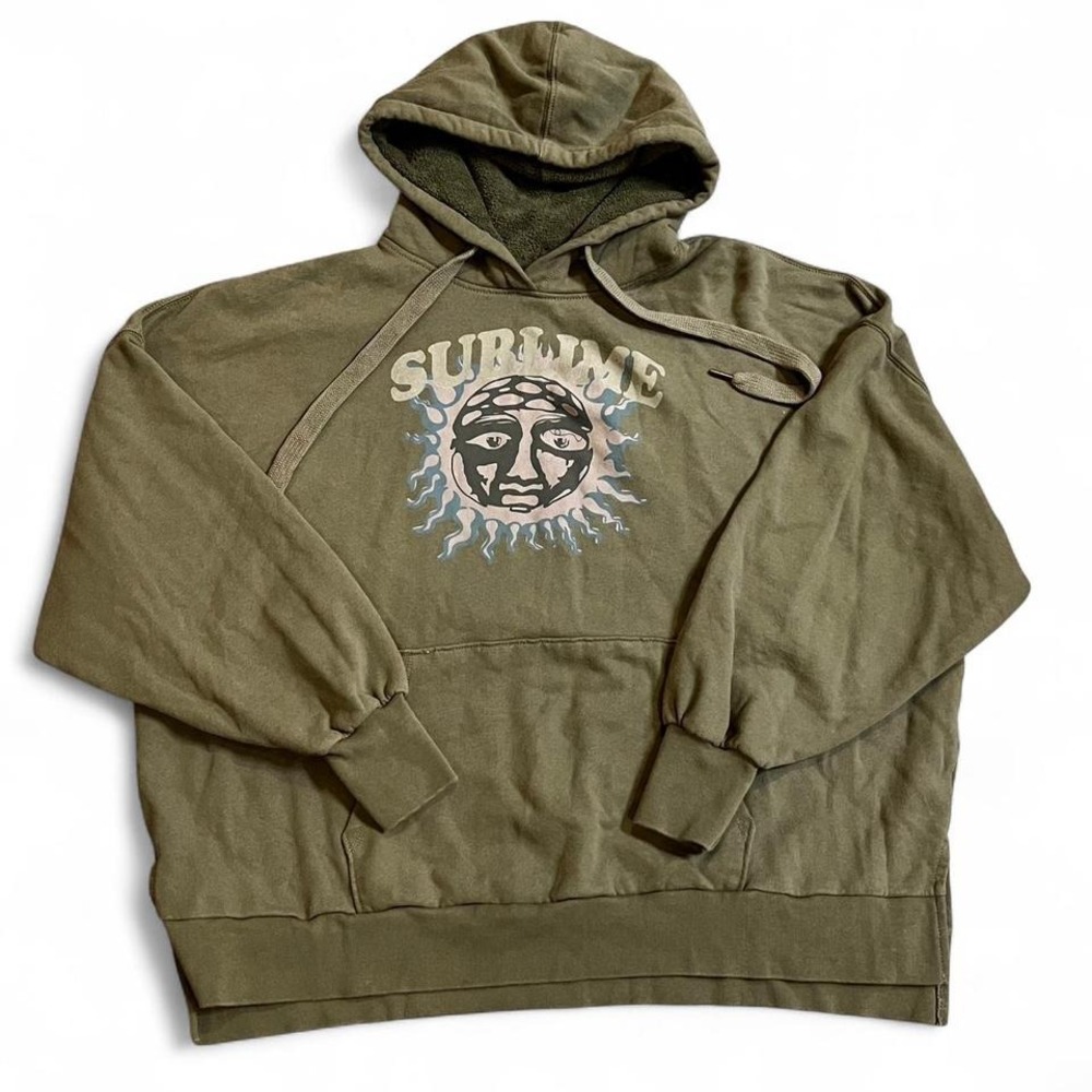 American Eagle Survive Graphic Hoodie Small Sherpa Lined Hood